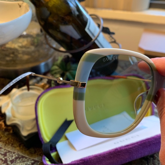 SOLD ⛔️Authentic Gucci 59 Oversized Square acetate/metal sunglasses - Picture 11 of 14